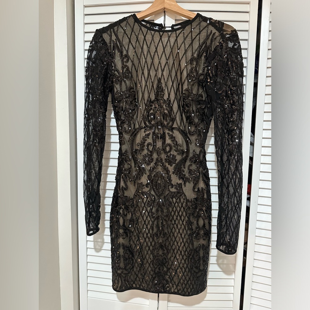 Black Sequence Dress From Windsor